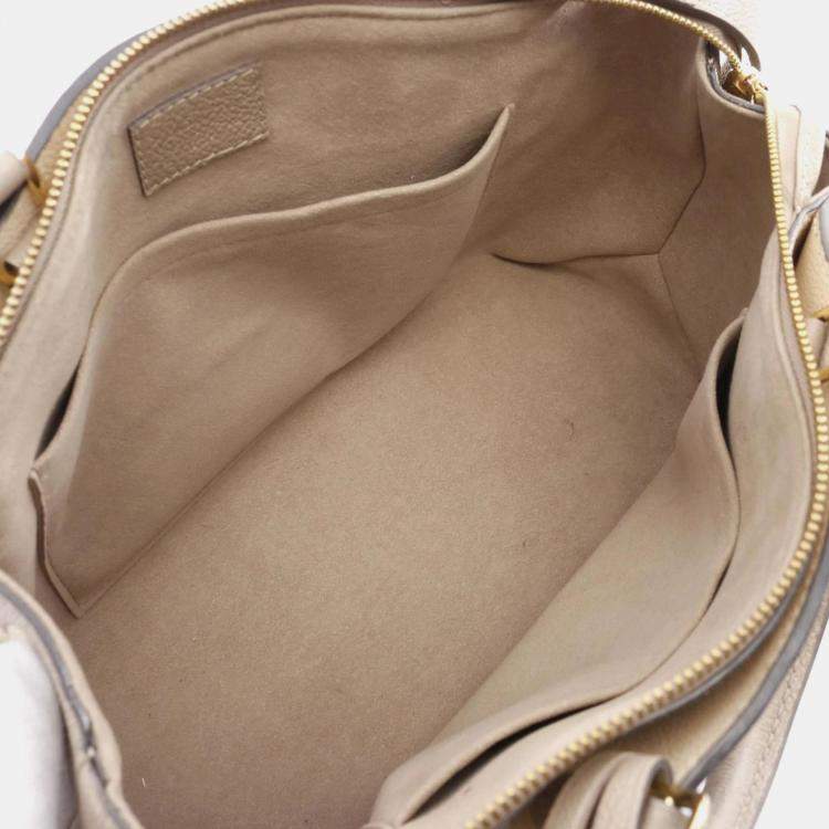 Pre Owned Louis Vuitton Petit Palais PM Tourterelle Monogram Empreinte Leather Handbag