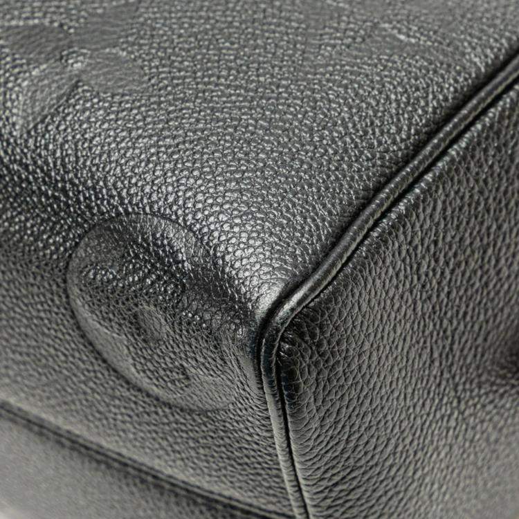 Pre Owned Louis Vuitton Speedy Bandouliere 20 Black Monogram Empreinte Leather Shoulder Bag