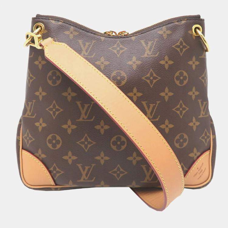 Pre Owned Louis Vuitton Odeon NM PM Brown Monogram Canvas Shoulder Bag
