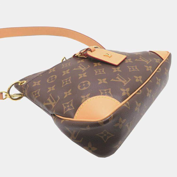 Pre Owned Louis Vuitton Odeon NM PM Brown Monogram Canvas Shoulder Bag