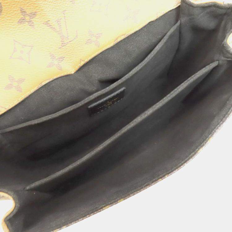 Pre Owned Louis Vuitton Pochette Metis Brown Monogram Reverse Canvas Shoulder Bag