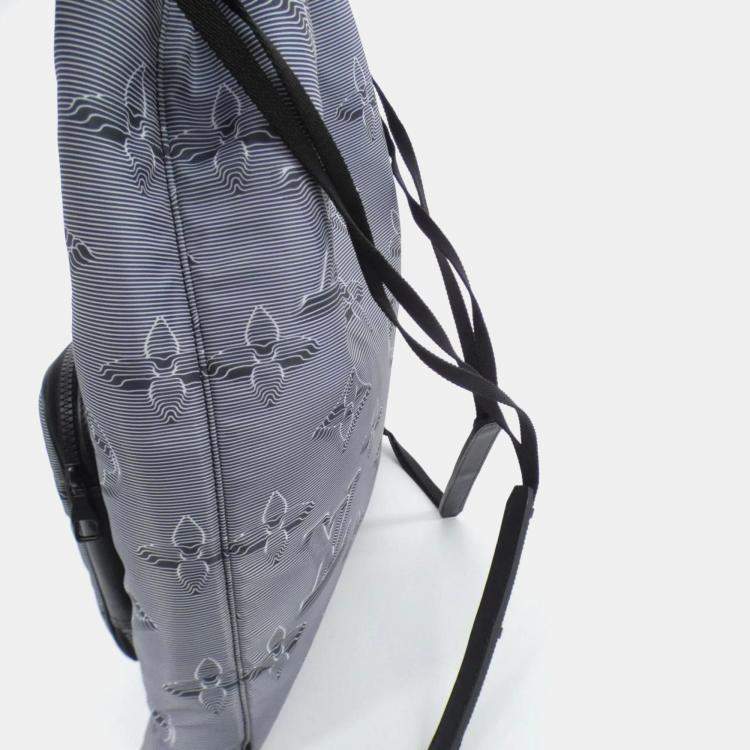 Pre Owned Louis Vuitton Drawstring Black Canvas Rucksack