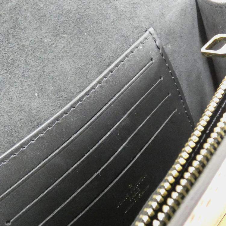 Pre Owned Louis Vuitton  Portefeuille Dauphine Monogram Wallet On Chain 