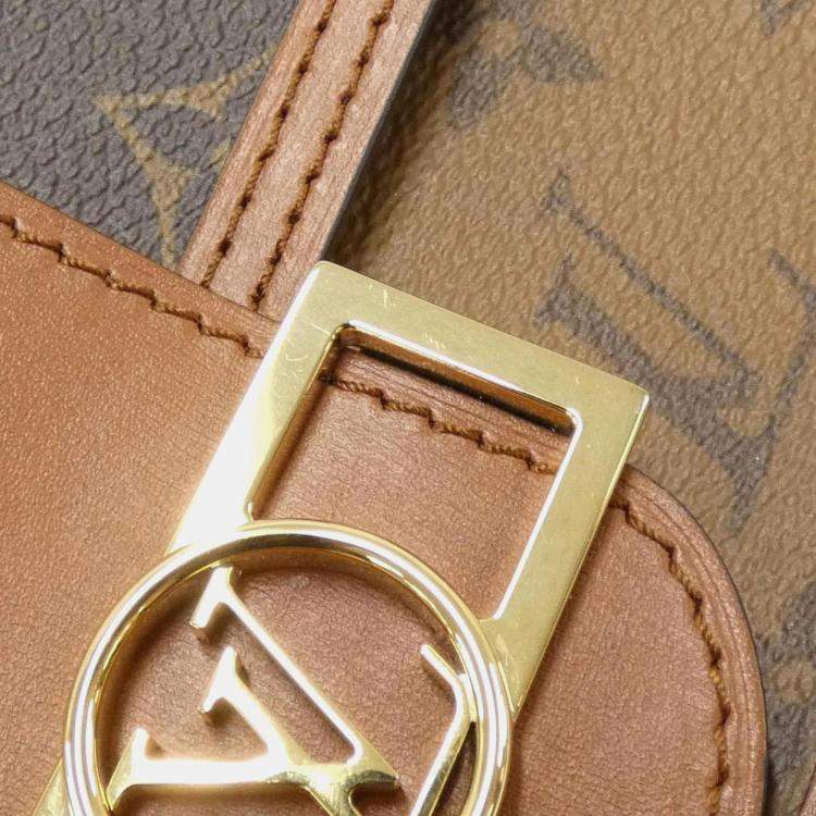 Pre Owned Louis Vuitton  Portefeuille Dauphine Monogram Wallet On Chain 
