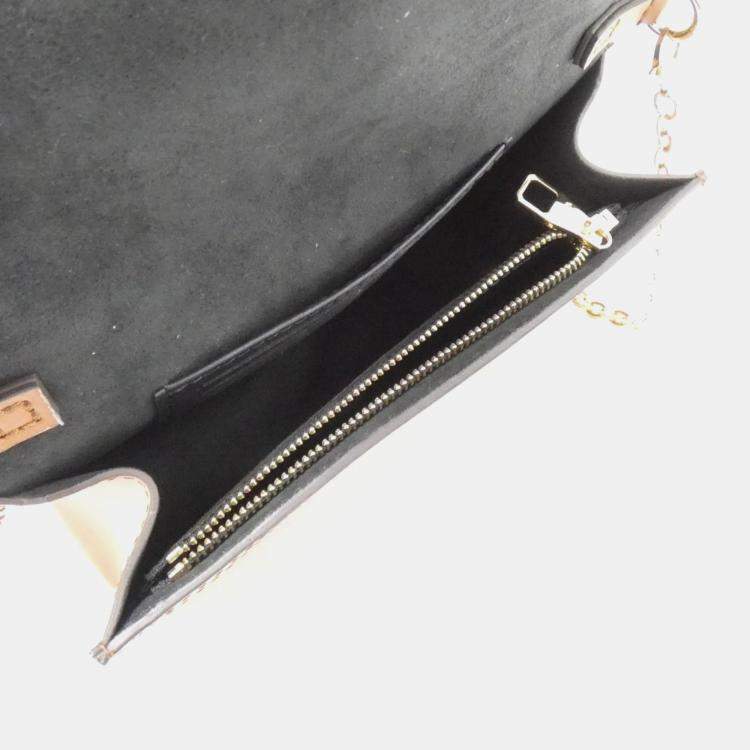 Pre Owned Louis Vuitton  Portefeuille Dauphine Monogram Wallet On Chain 