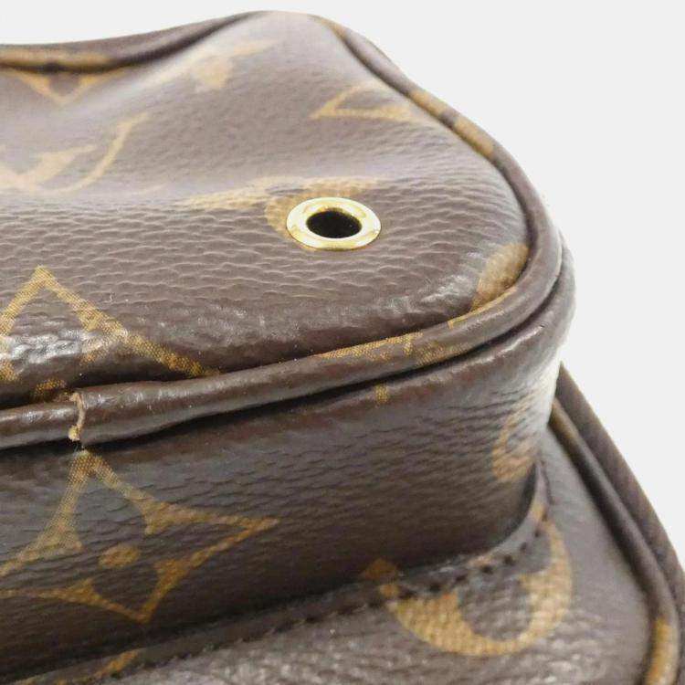 Pre Owned Louis Vuitton Utility Brown Monogram Canvas Crossbody Bag