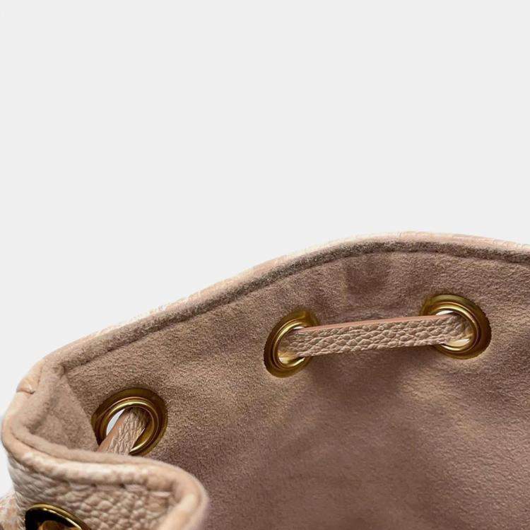 Pre Owned Louis Vuitton Nano Noe Summer Stardust Monogram Empreinte Leather Handbag