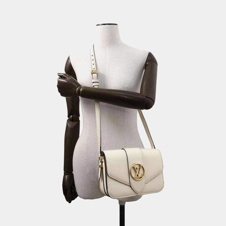 Pre Owned Louis Vuitton Pont Neuf Smooth Leather Shoulder Bag 