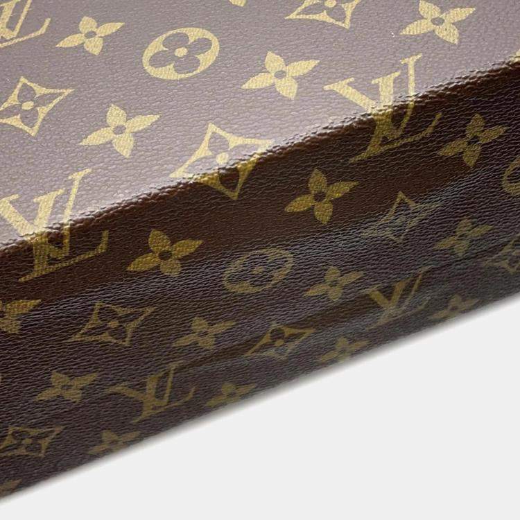 Pre Owned Louis Vuitton President Classeur Monogram Briefcase Bag