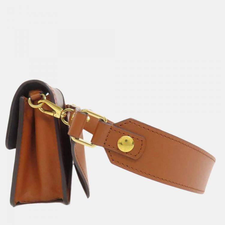 Pre Owned Louis Vuitton Dauphine Brown Monogram Reverse Bumbag 