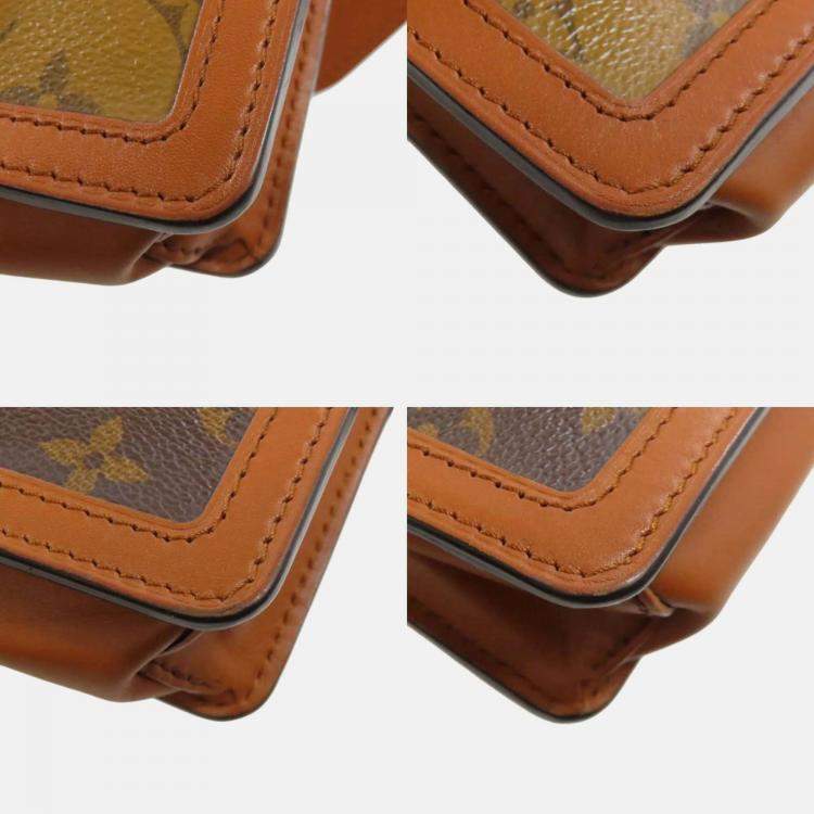 Pre Owned Louis Vuitton Dauphine Brown Monogram Reverse Bumbag 