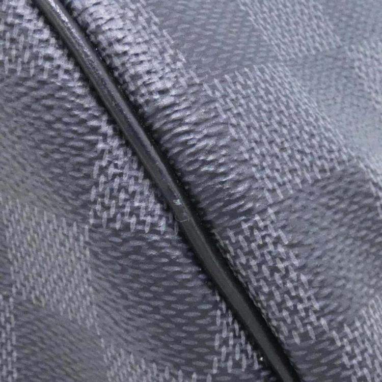 Pre Owned Louis Vuitton Keepall Bandouliere 55 Damier Graphite Boston Bag