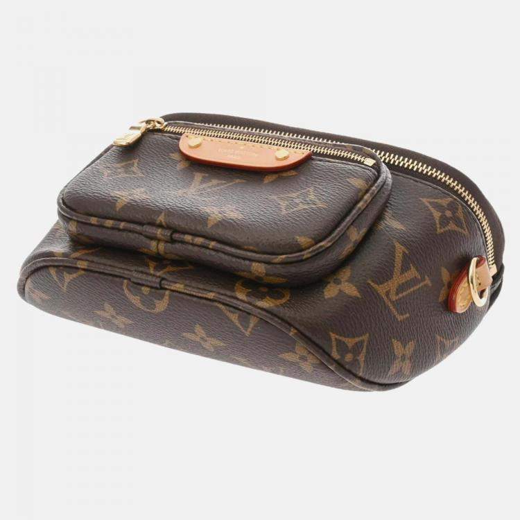 Pre Owned Louis Vuitton Bumbag Mini Brown Monogram Canvas Waist Bag
