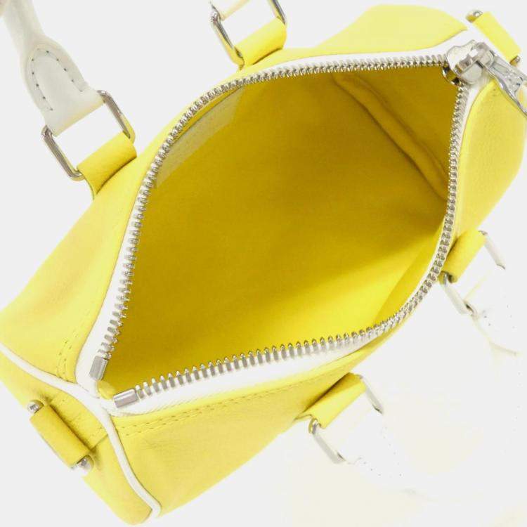Pre Owned Louis Vuitton Keepall XS Yellow Everyday LV Boston Bag