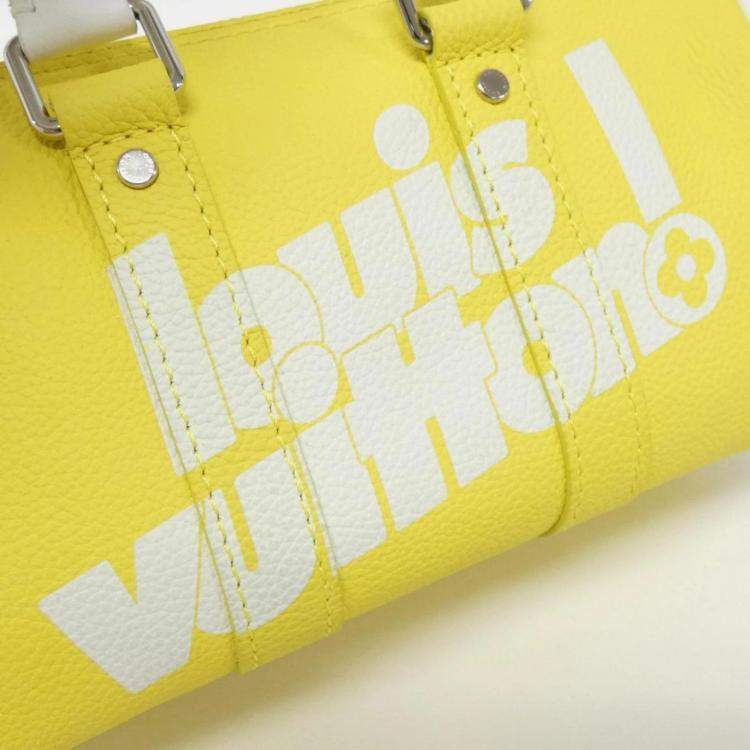 Pre Owned Louis Vuitton Keepall XS Yellow Everyday LV Boston Bag