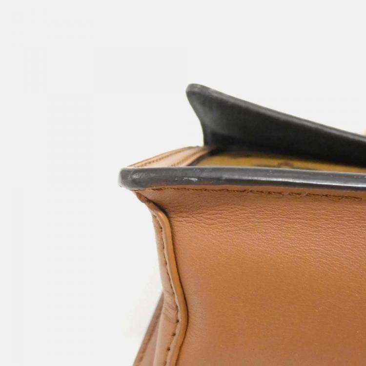 Pre Owned Louis Vuitton Dauphine Brown Reverse Monogram Chain Wallet