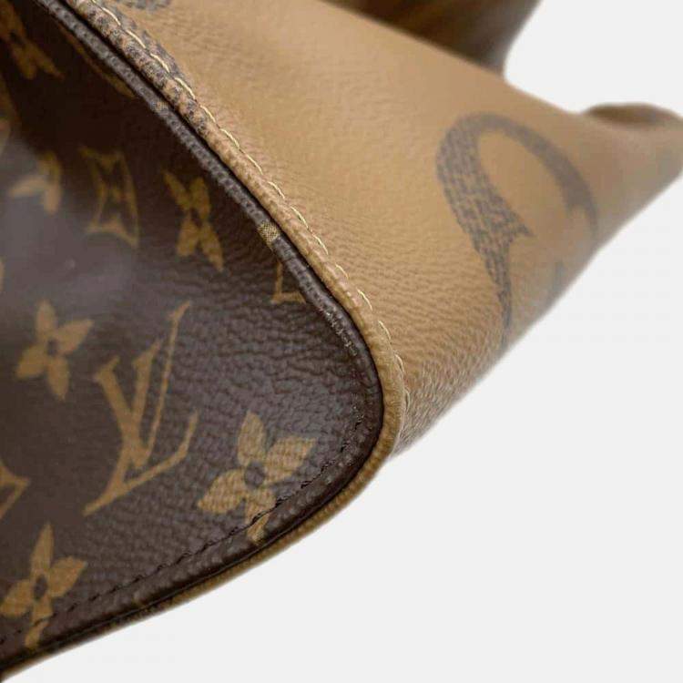 Pre Owned Louis Vuitton OnTheGo GM Monogram Reverse Giant Canvas Tote Bag