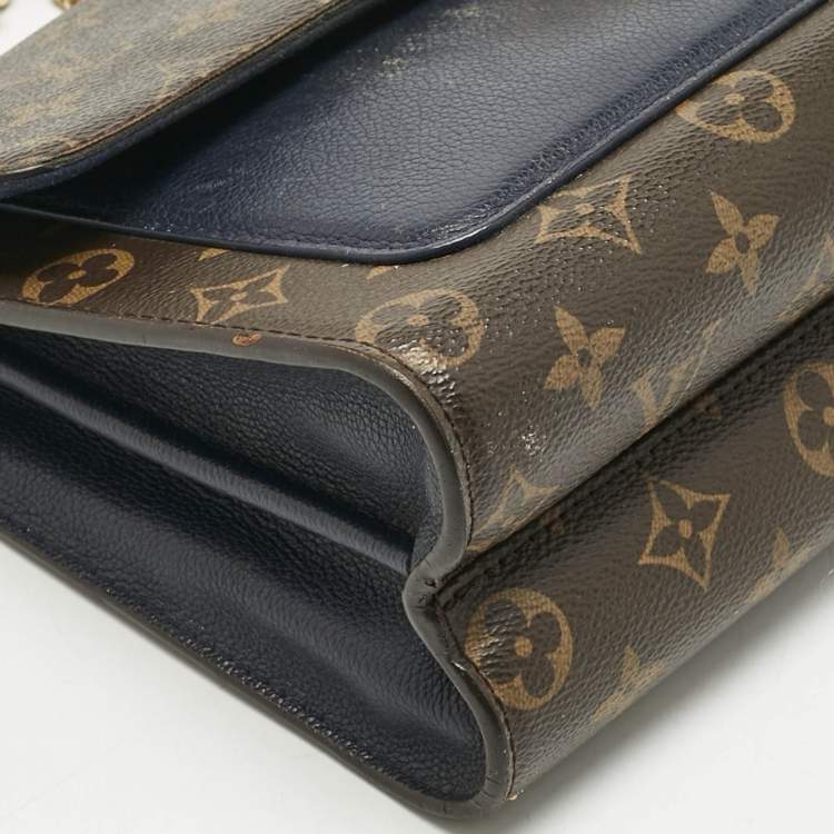 Pre Owned Louis Vuitton Blue Marine Monogram Canvas Victoire Bag