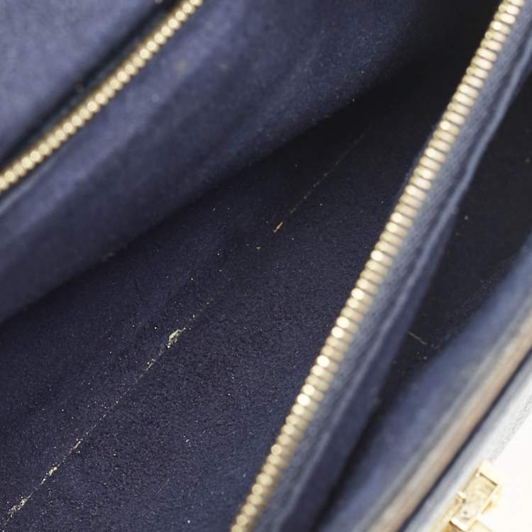 Pre Owned Louis Vuitton Blue Marine Monogram Canvas Victoire Bag