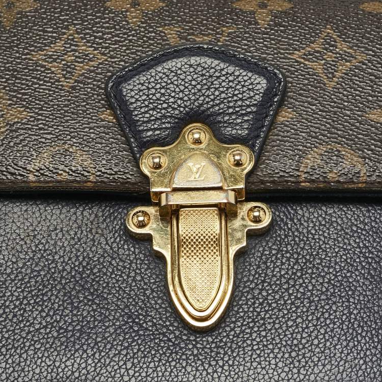 Pre Owned Louis Vuitton Blue Marine Monogram Canvas Victoire Bag