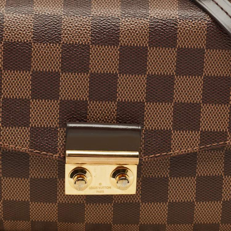 Pre Owned Louis Vuitton Damier Ebene Canvas Croisette Bag