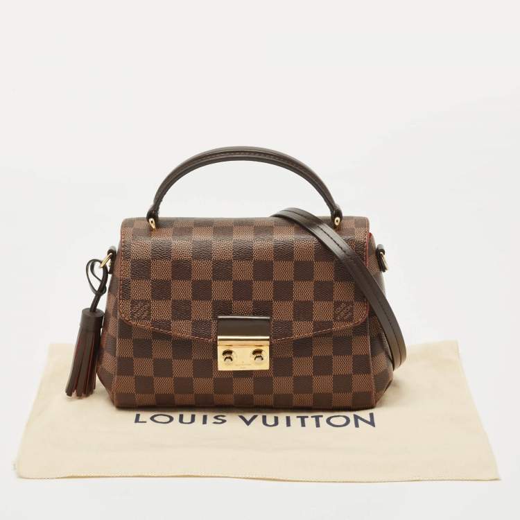 Pre Owned Louis Vuitton Damier Ebene Canvas Croisette Bag