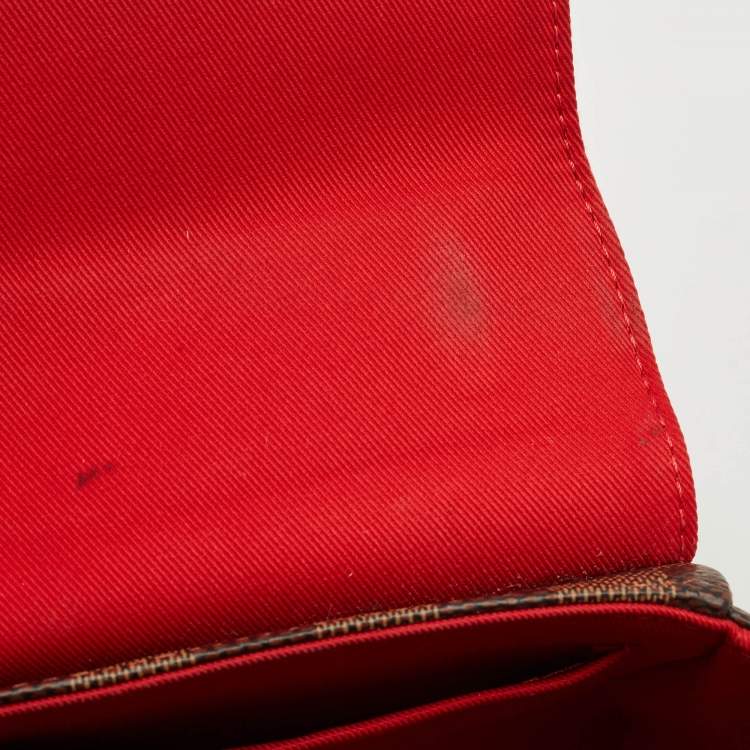 Pre Owned Louis Vuitton Damier Ebene Canvas Croisette Bag
