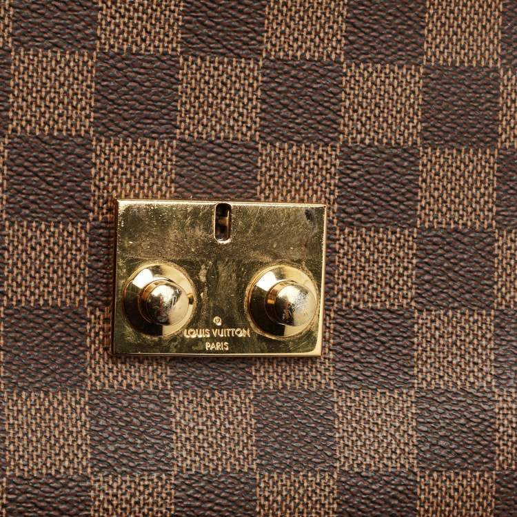 Pre Owned Louis Vuitton Damier Ebene Canvas Croisette Bag