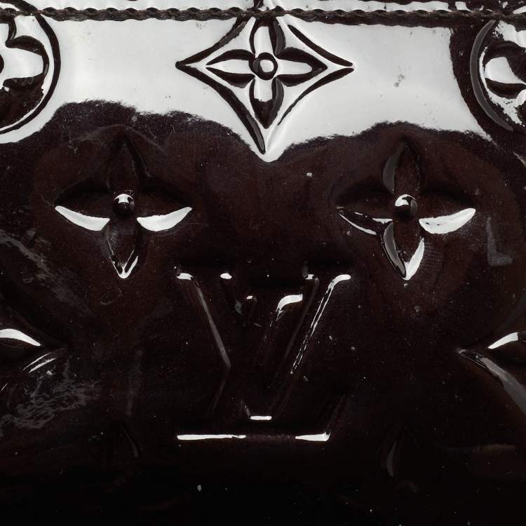 Pre Owned Louis Vuitton Amarante Monogram Vernis Zippy Coin Purse