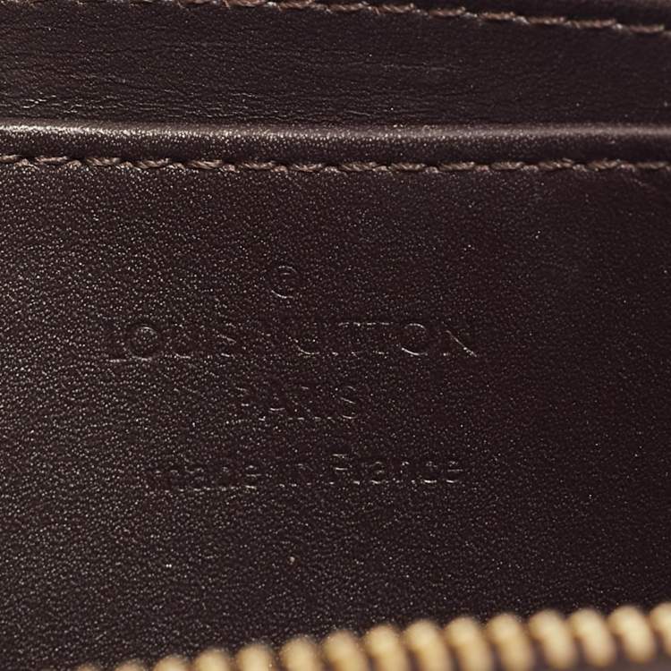 Pre Owned Louis Vuitton Amarante Monogram Vernis Zippy Coin Purse