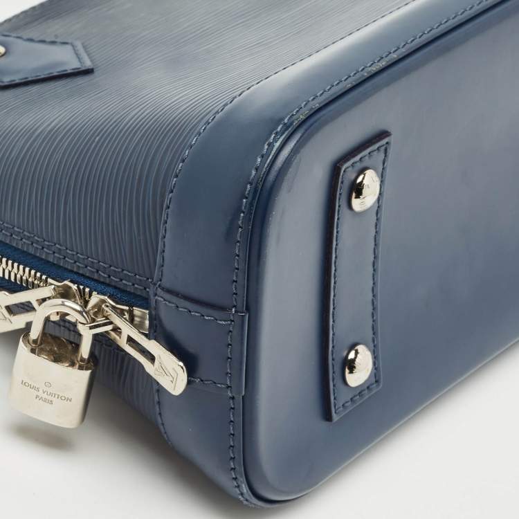 Pre Owned Louis Vuitton Indigo Epi Leather Alma BB Bag