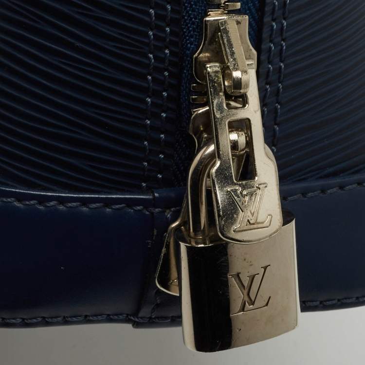 Pre Owned Louis Vuitton Indigo Epi Leather Alma BB Bag