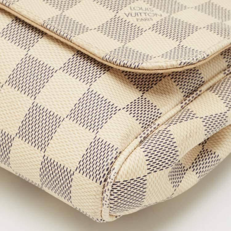 Pre Owned Louis Vuitton Damier Azur Canvas Favorite MM Bag