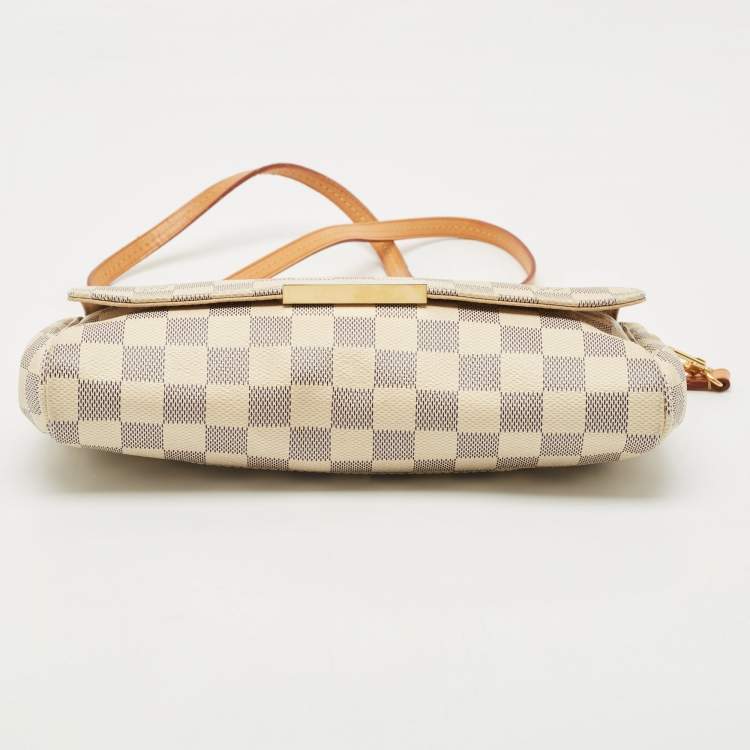 Pre Owned Louis Vuitton Damier Azur Canvas Favorite MM Bag