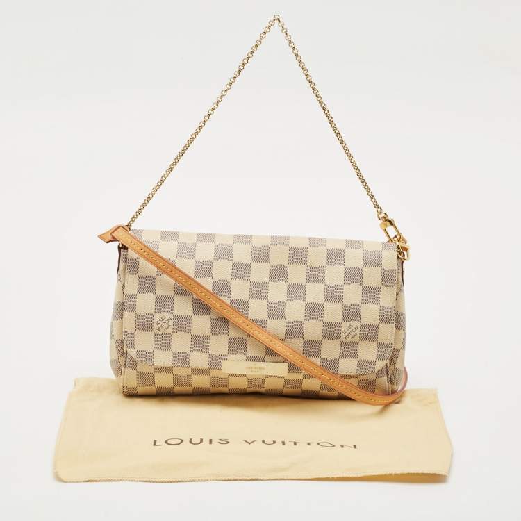 Pre Owned Louis Vuitton Damier Azur Canvas Favorite MM Bag