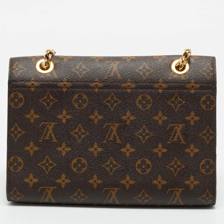 Pre Owned Louis Vuitton Blue Marine Monogram Canvas Victoire Bag