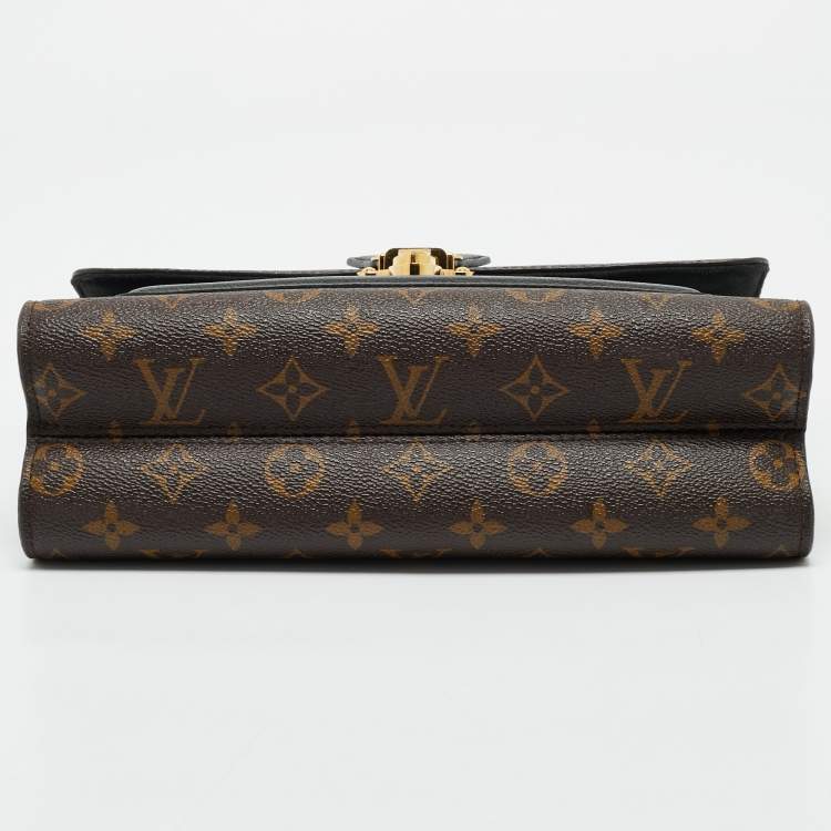 Pre Owned Louis Vuitton Blue Marine Monogram Canvas Victoire Bag