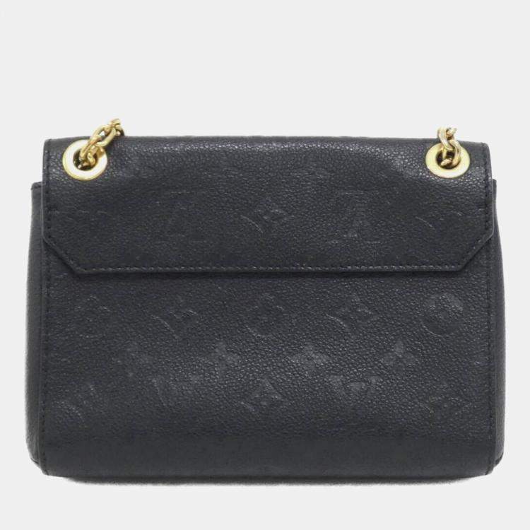 Pre Owned Louis Vuitton Vavin BB Black Monogram Empreinte Leather Shoulder Bag