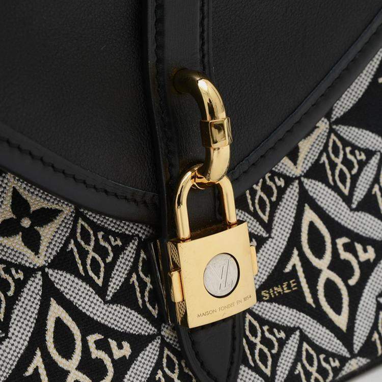 Pre Owned Louis Vuitton Neo Saumur MM Black Monogram Jacquard Shoulder Bag