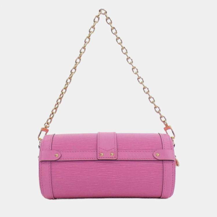 Pre Owned Louis Vuitton Papillon Trunk Rose Epi Leather Shoulder Bag