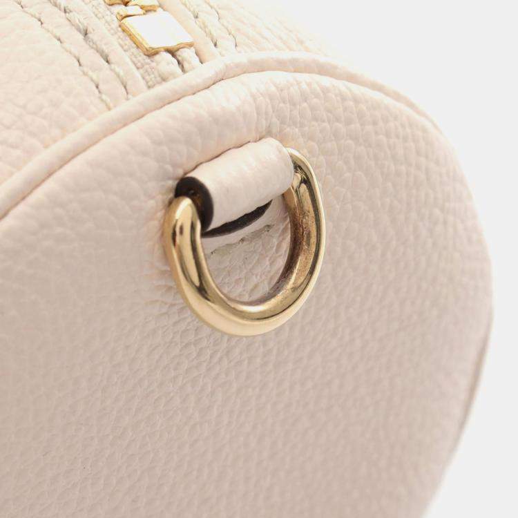 Pre Owned  Louis Vuitton Papillon BB Leather Ivory Beige Monogram Empreinte Creme Saffron Handbag 