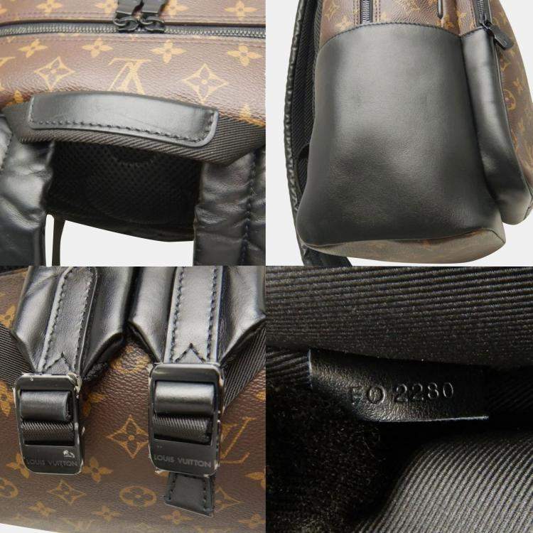 Pre Owned Louis Vuitton Macassar Dean Noir Monogram Backpack 