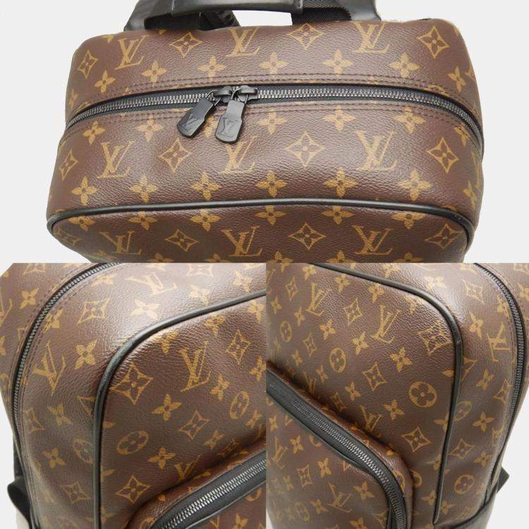 Pre Owned Louis Vuitton Macassar Dean Noir Monogram Backpack 