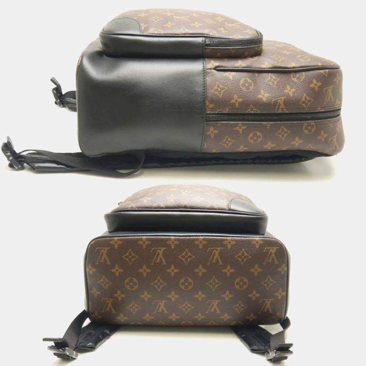Pre Owned Louis Vuitton Macassar Dean Noir Monogram Backpack 