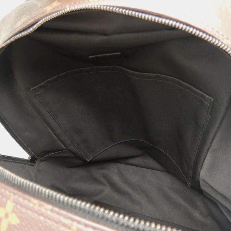 Pre Owned Louis Vuitton Macassar Dean Noir Monogram Backpack 