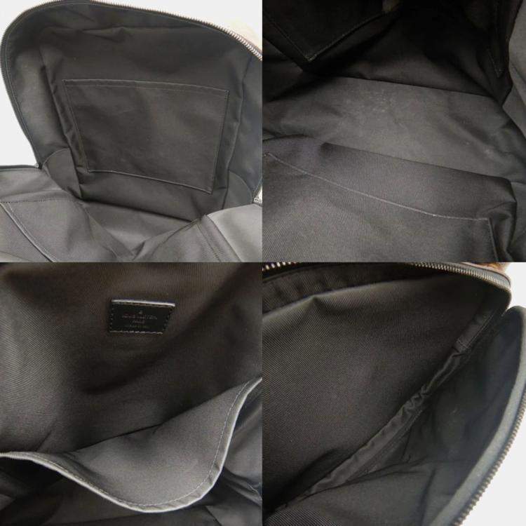 Pre Owned Louis Vuitton Macassar Dean Noir Monogram Backpack 