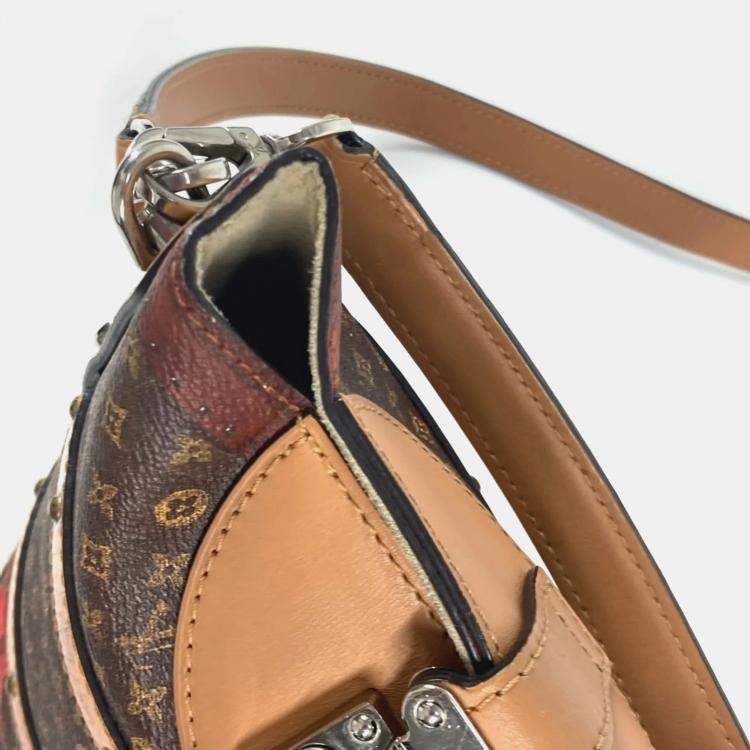 Pre Owned Louis Vuitton Transformed Monogram Duffel Bag Crossbody 2-Way Pochette Bucket-Shaped Shoulder Canvas Leather Brown