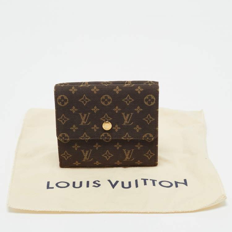 Pre Owned Louis Vuitton Monogram Mini Lin Elise Wallet