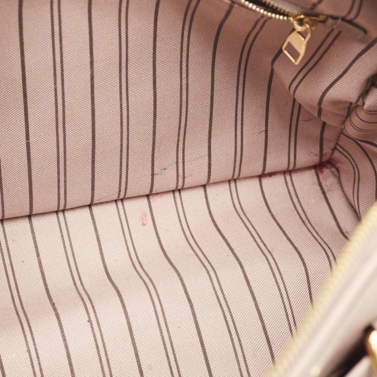 Pre Owned Louis Vuitton Mauve Empreinte Leather Speedy Bandouliere 25 Bag