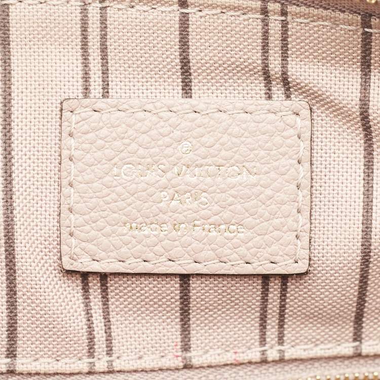 Pre Owned Louis Vuitton Mauve Empreinte Leather Speedy Bandouliere 25 Bag